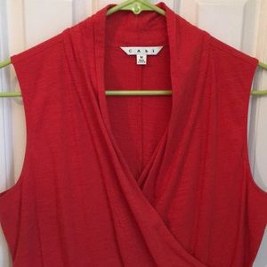 CAbi sleeveless wrap top